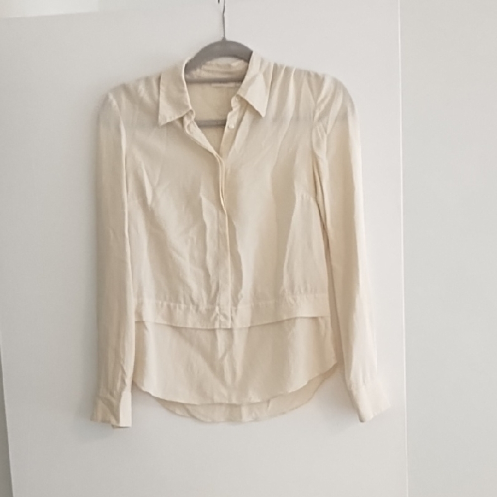 A.L.C. Cream Button Down Shirt